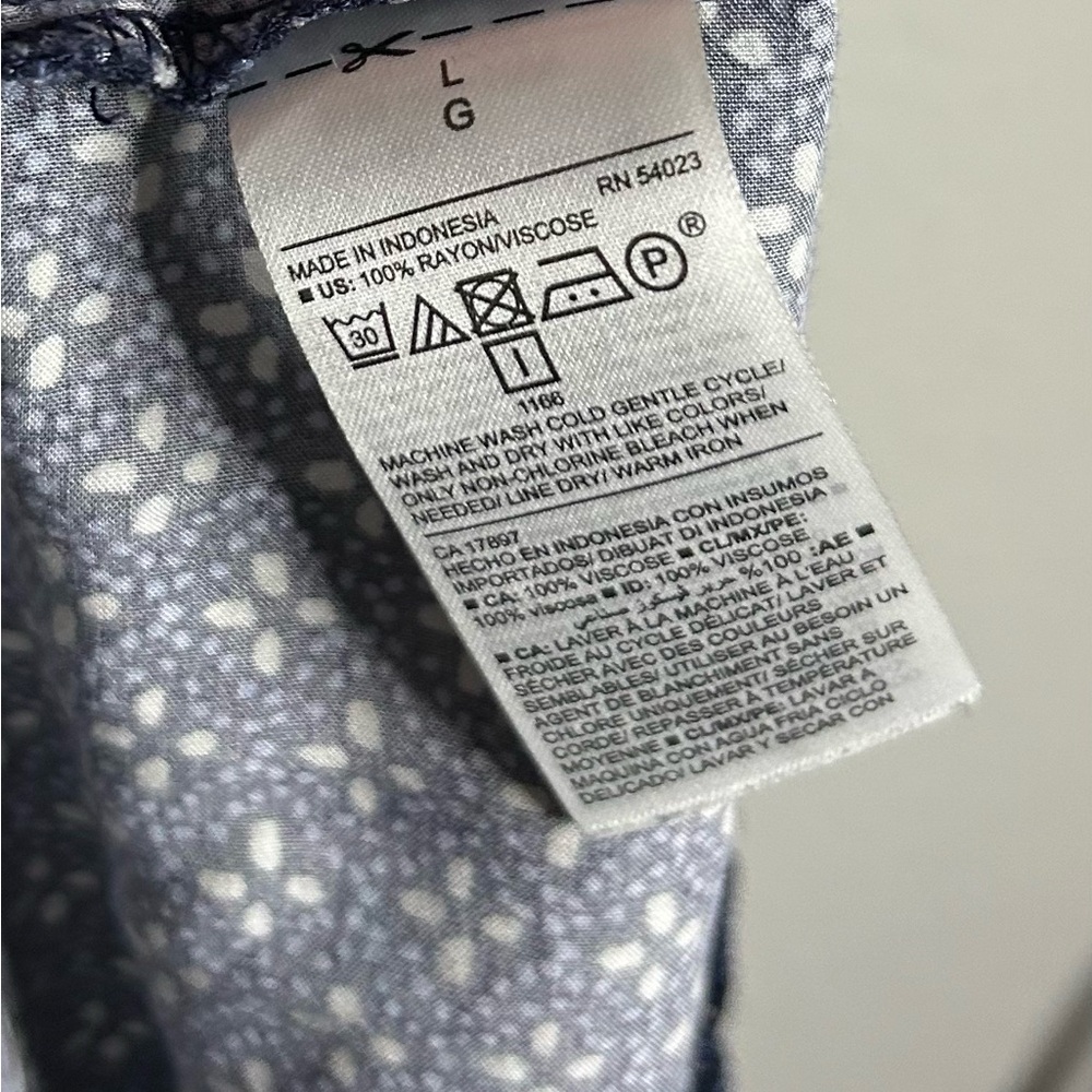 Old Navy Navy Blue Printed Maxi Dress - Picture 12 of 13